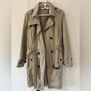 Elegant Beige Trench Coat